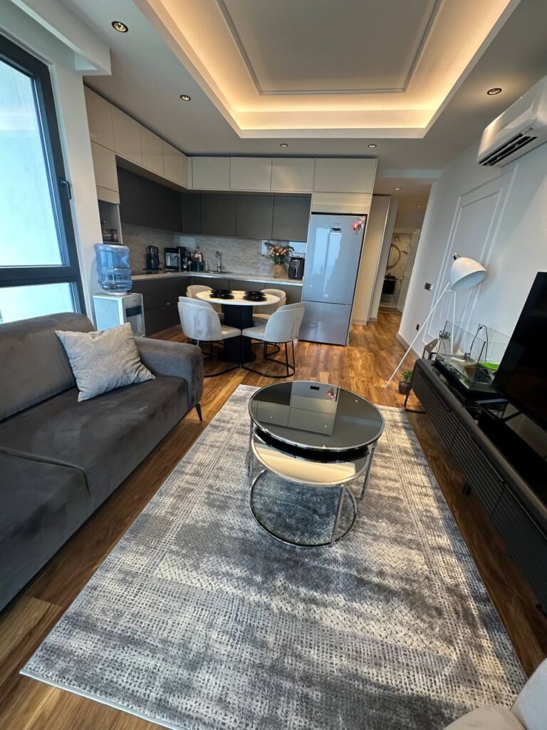 Элитная квартира 2+1 с прямым видом на море в комплексе Cebeci Towers, Махмутлар