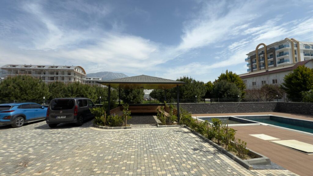 KARGICAK / ALANYA: Квартира 1+1 в новом люксовом жилом комплексе 