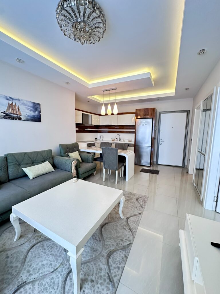 Аренда 1+1 в Sfera Residence, Махмутлар (Алания) — прямой вид на море, 7 этаж